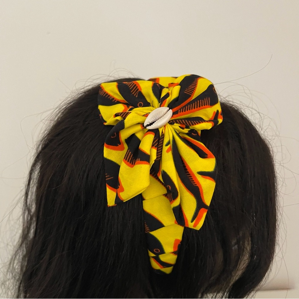 Handmade African Print Ankara Handmade  Multicolor Bow Detail Colorful H…